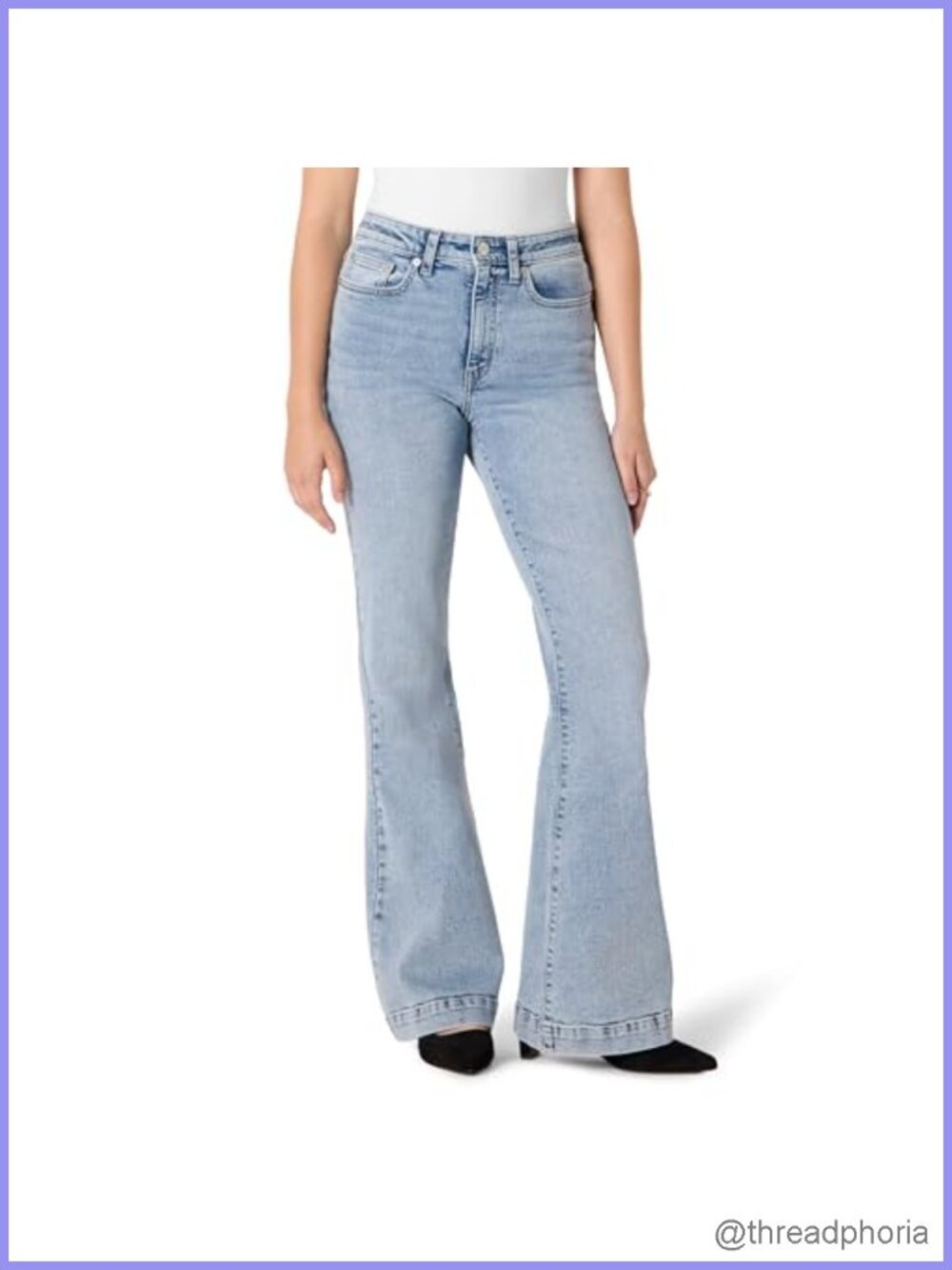 Women's High Stretch Flare Jeans High-Rise Denim Bootcut
